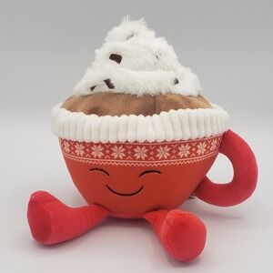 Giggle Scape Red Mug Cup Cocoa Plush Christmas Cappucino Gift
